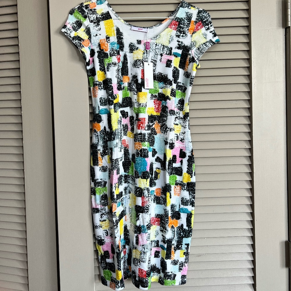NWT ($450) Leggiadro cotton dress - bright, fun & comfortable!